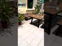 Ανθεκτικό μεταλλικό εξωτερικό τραπέζι και καρέκλες σετ Αδιάβροχο, ανθεκτικό στη σκουριά και ανθεκτικό στο ξεθωριασμό.