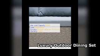 Σετ τραπεζαρίας εξωτερικού χώρου Rattan Sectional Sofa Hotel Resort