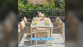 Εμπορικό Σετ Τραπεζαρίας Εξωτερικού Χώρου 6 Θέσιων